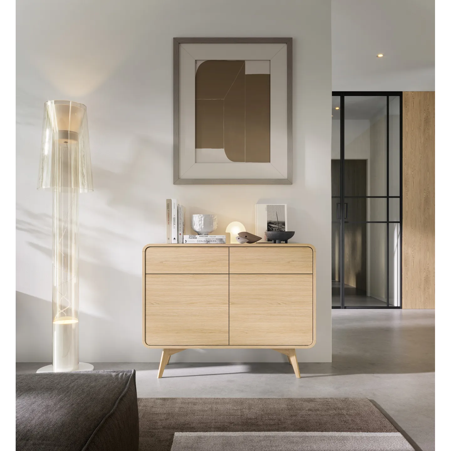 Sideboard HELION Eiche Hell | Skandi Kommode