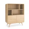 Retro Bücherregal HELION RG108 Eiche mit Türen