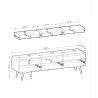 TV-Lowboard HELION RTV180 Wildeiche – skandinavischer TV-Schrank