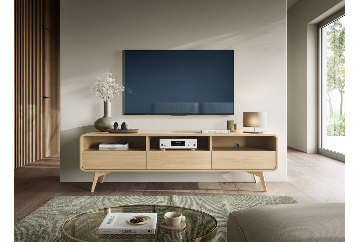 TV-Lowboard HELION RTV180 Wildeiche – skandinavischer TV-Schrank