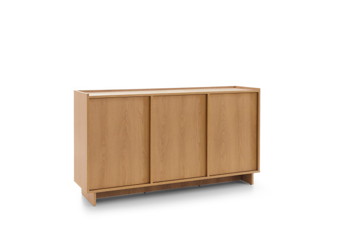 Sideboard Holz Eiche Yasumi K147 | Schiebetüren | Goldstoff24