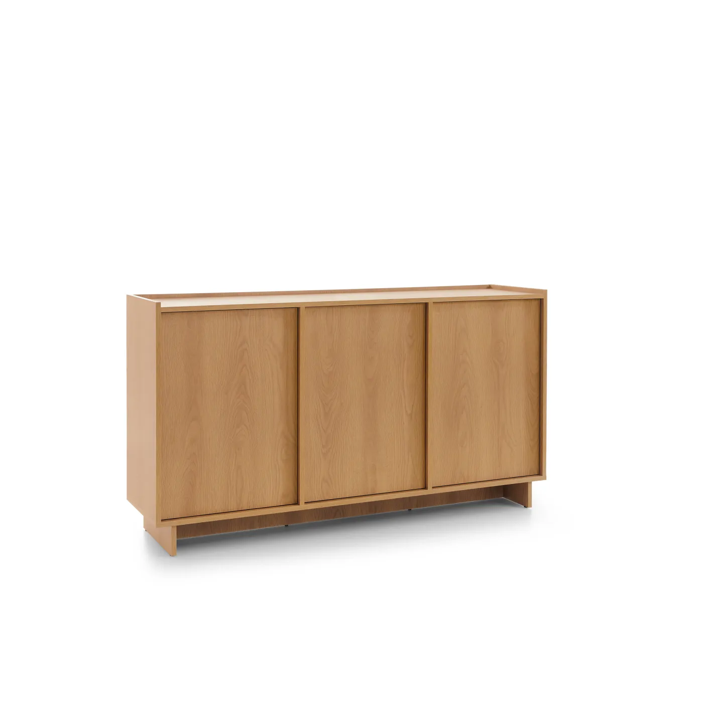 Sideboard Holz Eiche Yasumi K147 | Schiebetüren | Goldstoff24
