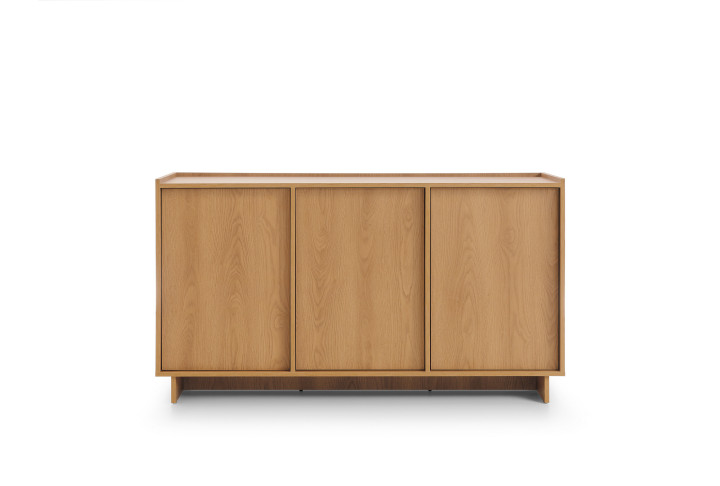 Sideboard Holz Eiche Yasumi K147 | Schiebetüren | Goldstoff24