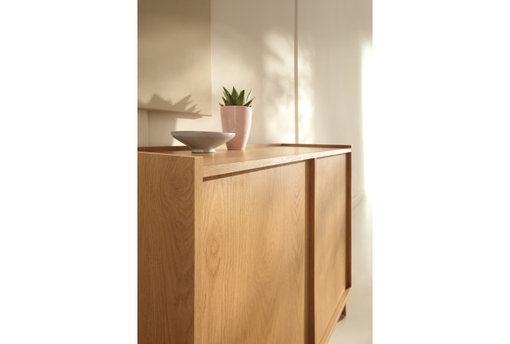 Yasumi K98 Sideboard Holz Eiche für Wohnzimmer und Flur