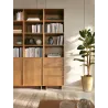 Yasumi R50 Standregal Eiche schmal mit 3 Schubladen | Goldstoff24