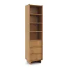 Yasumi R50 Standregal Eiche schmal mit 3 Schubladen | Goldstoff24
