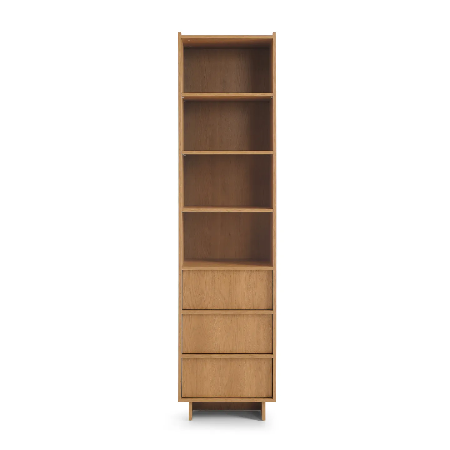 Yasumi R50 Standregal Eiche schmal mit 3 Schubladen | Goldstoff24