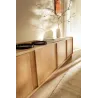TV-Schrank Eiche Holzoptik Lowboard 175 cm | Yasumi