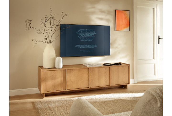 TV-Schrank Eiche Holzoptik Lowboard 175 cm | Yasumi
