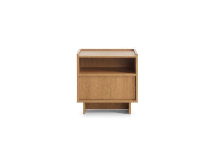 Nachttisch Yasumi S50 Eiche mit Schublade – Nachtkonsole Skandi