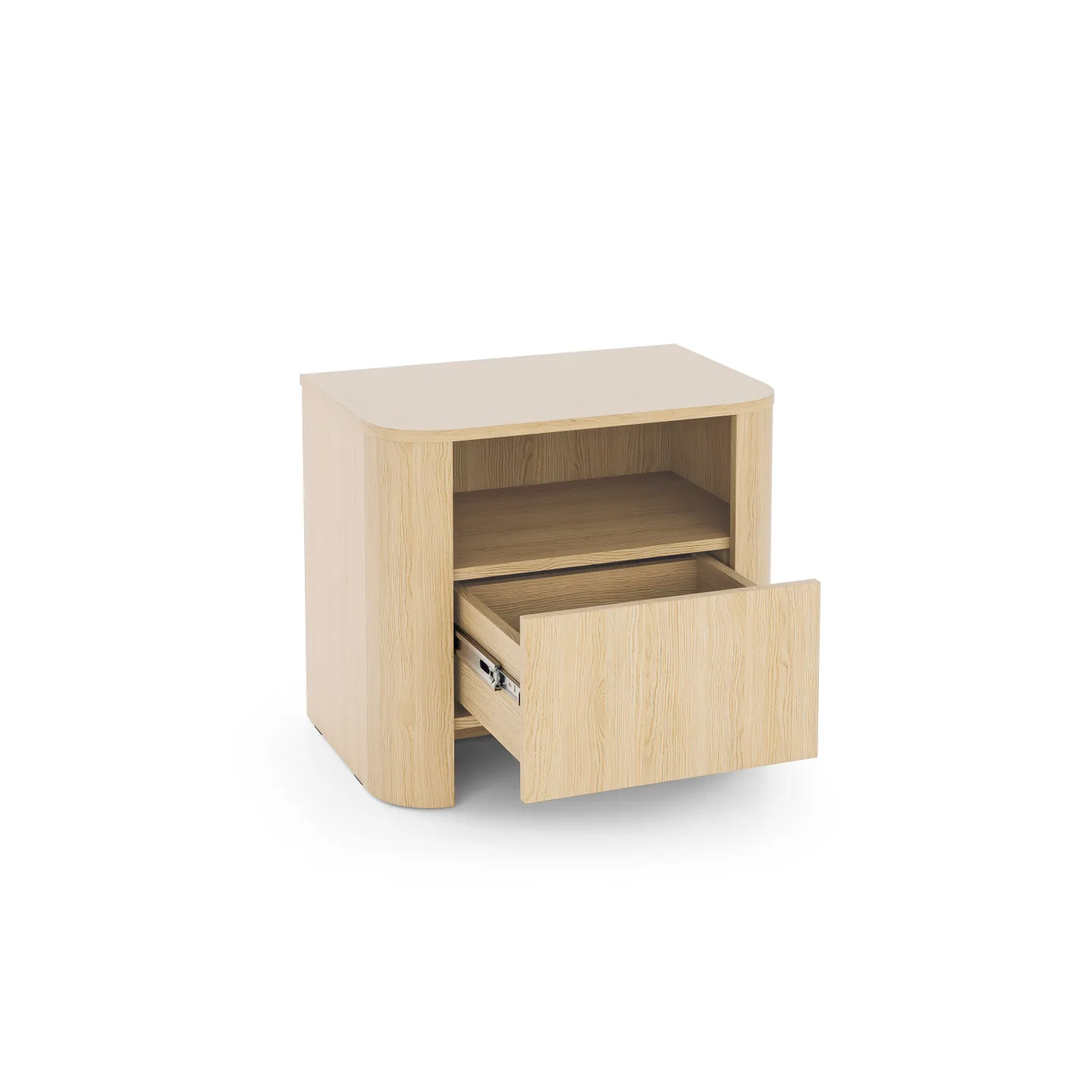 Nachttisch BARI S58 Eiche mit Schublade | Modern fürs Schlafzimmer