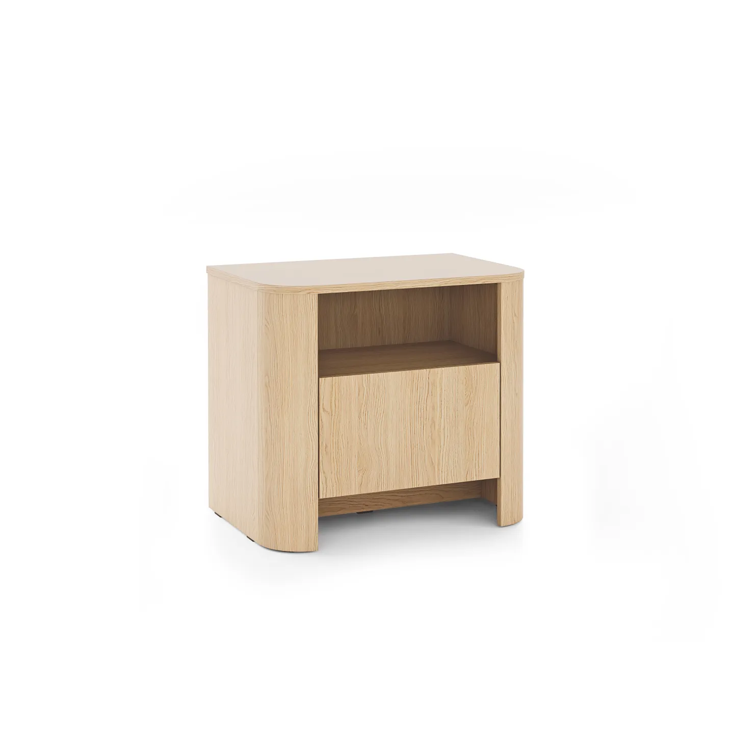 Nachttisch BARI S58 Eiche mit Schublade | Modern fürs Schlafzimmer