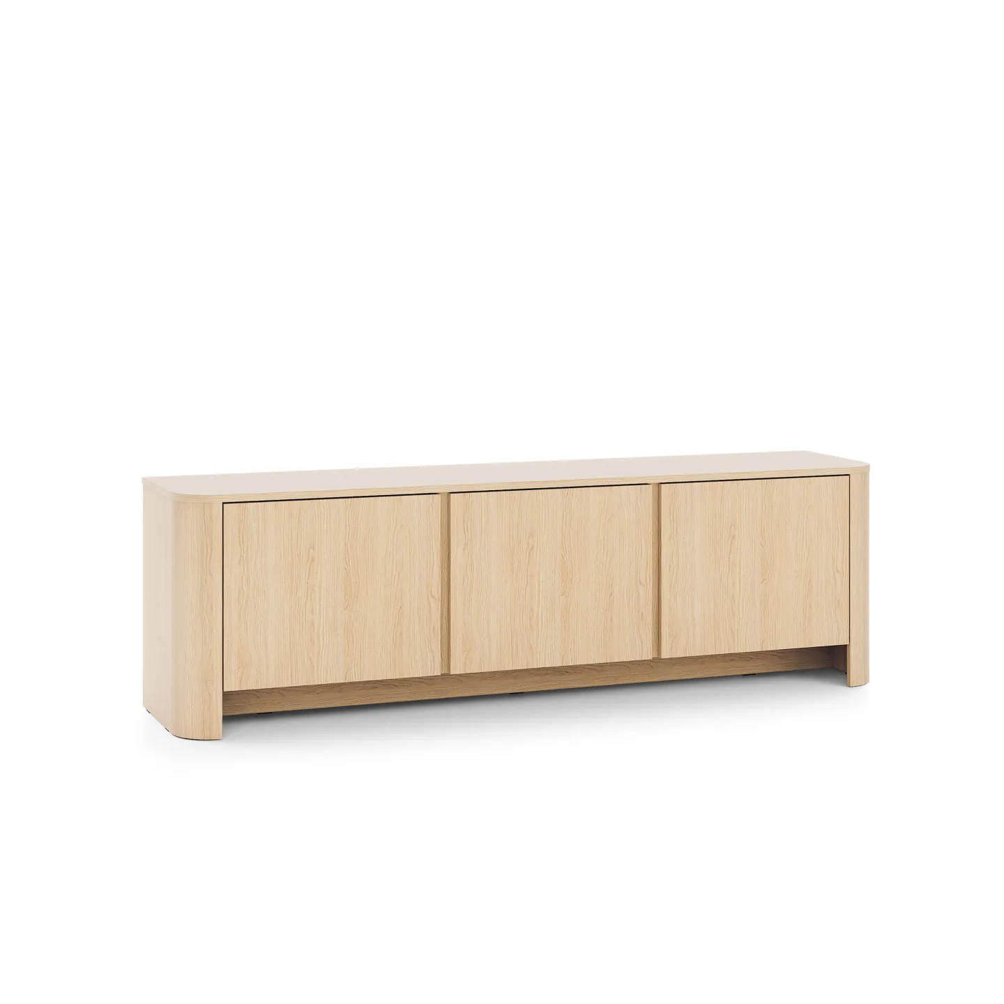 Lowboard BARI RTV Eiche hell 168 cm | TV-Schrank Holzoptik