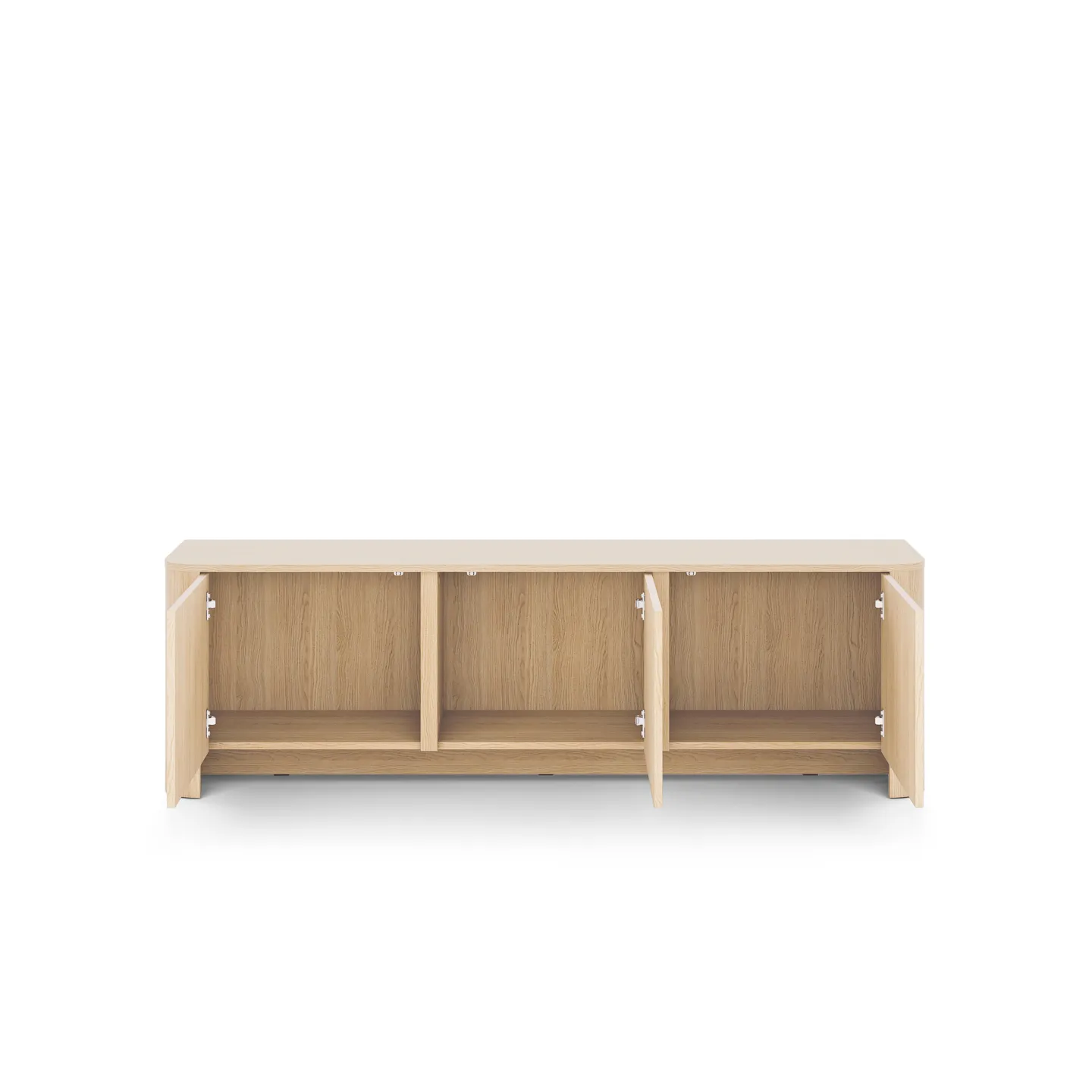 Lowboard BARI RTV Eiche hell 168 cm | TV-Schrank Holzoptik