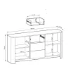 BARI Sideboard 168 cm Kaschmir oder Holzoptik