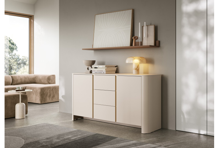 BARI Sideboard 168 cm Kaschmir oder Holzoptik