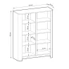 BARI K103 Kommode schmal 4-türig 103x39x132 cm