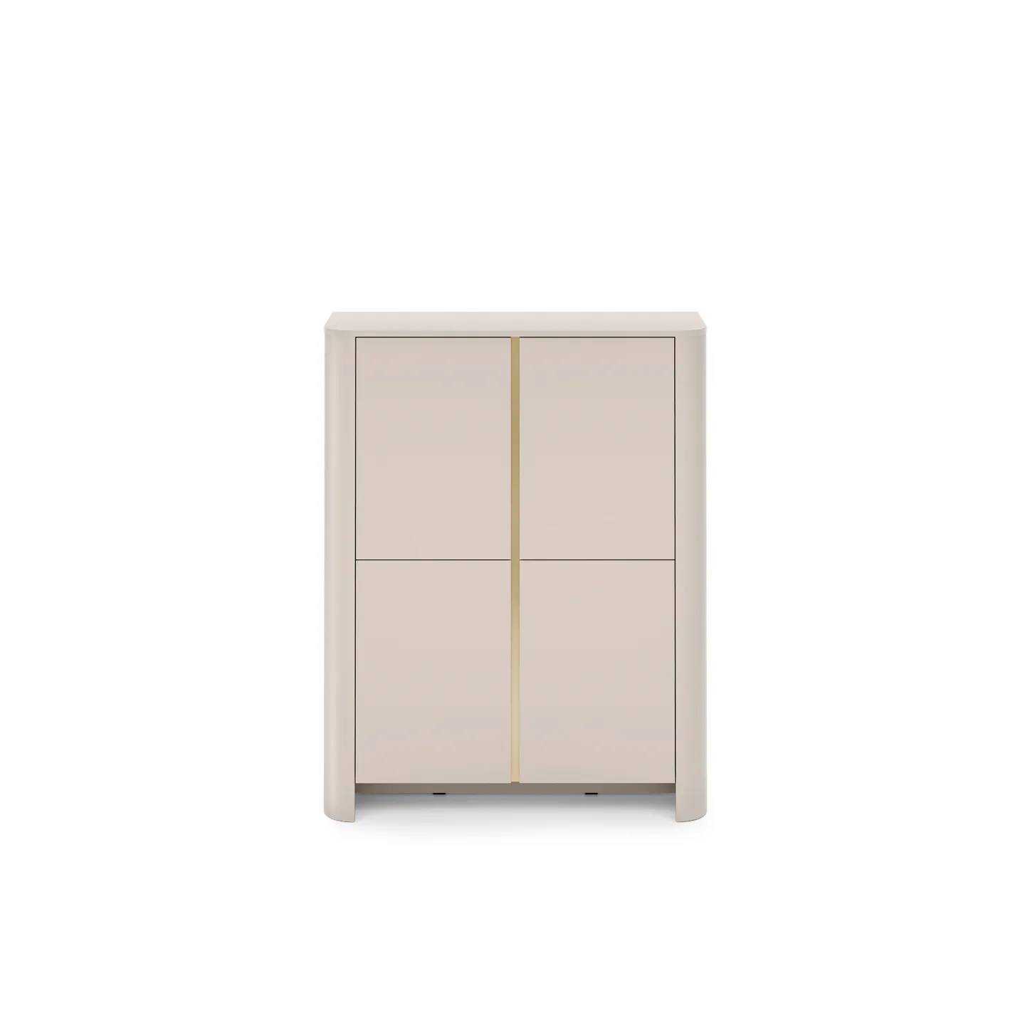 BARI K103 Kommode schmal 4-türig 103x39x132 cm