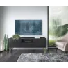 TV Lowboard Harmony RTV-144 Schwarz Matt mit Marmoroptik