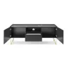 TV Lowboard Harmony RTV-144 Schwarz Matt mit Marmoroptik