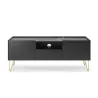 TV Lowboard Harmony RTV-144 Schwarz Matt mit Marmoroptik