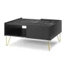 Couchtisch Harmony Schwarz Matt mit Marmoroptik