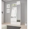 Garderobenset Green mit Sitzbank & Schuhschrank Weiß