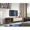 TV-Lowboard VICI RTV-180 Weiß/Walnuss 180 cm