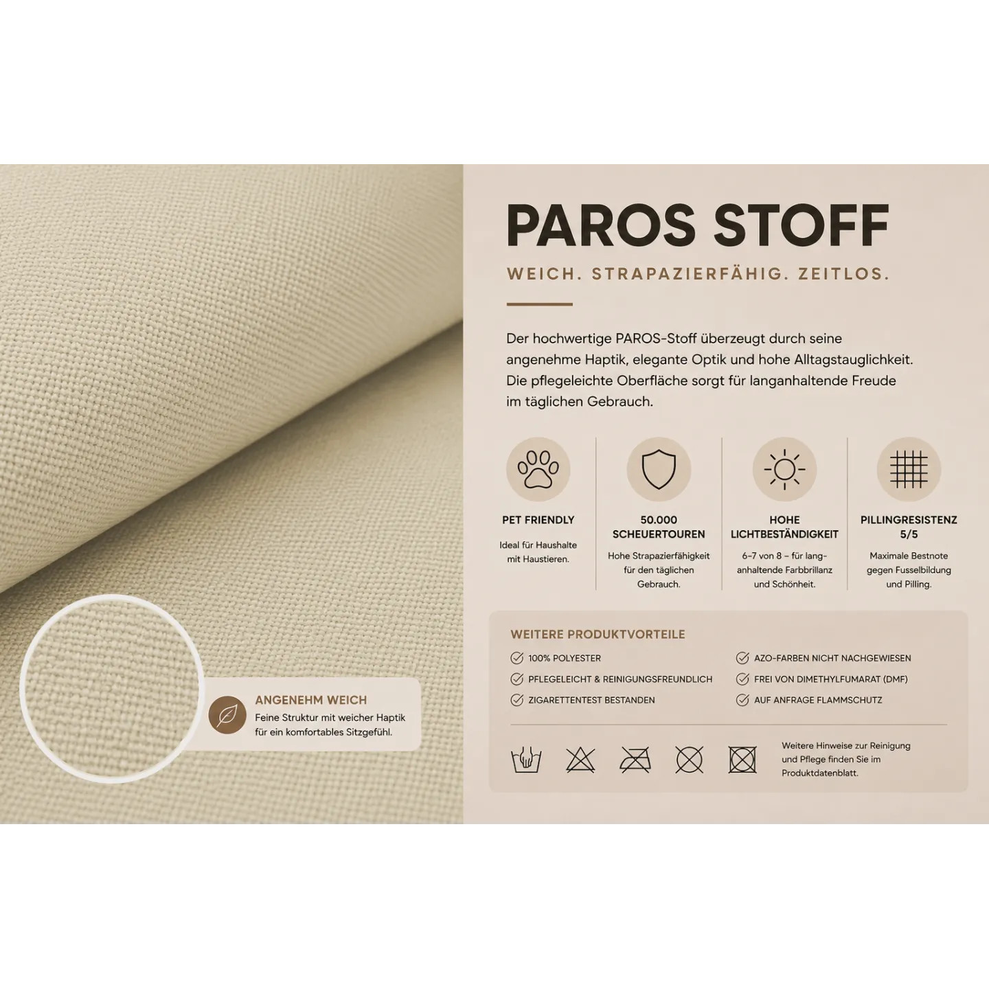 Schlafsofa PAROS mit Bettkasten & Schlaffunktion