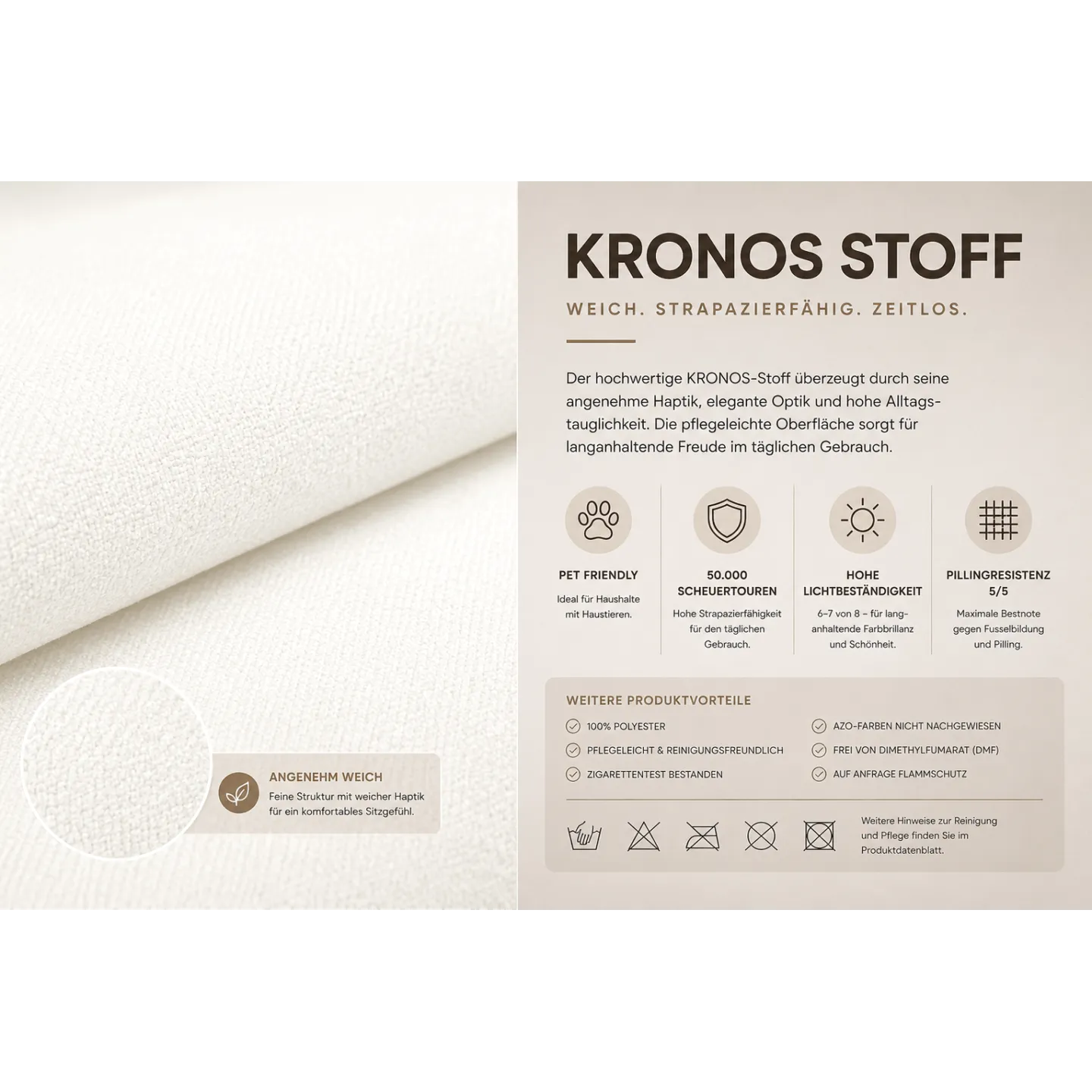 Schlafsofa mit Bettkasten KRONOS | Kopfstützen