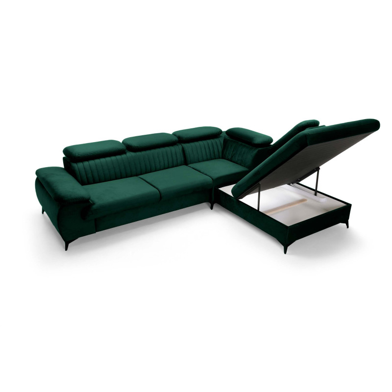Ecksofa Ving – modernes Ecksofa mit Schlaffunktion und Stauraum