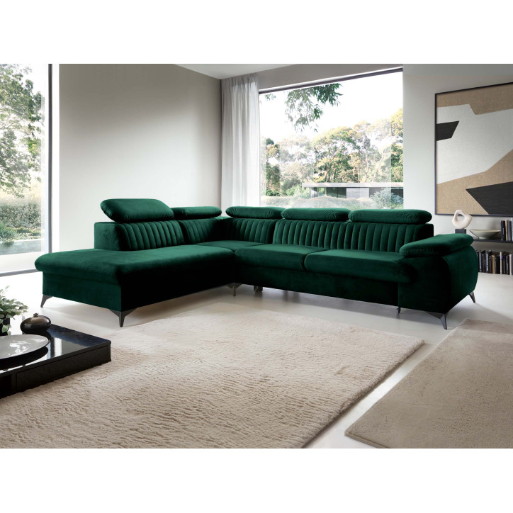 Ecksofa Ving – modernes Ecksofa mit Schlaffunktion und Stauraum