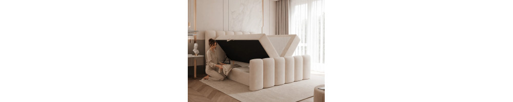 Boxspringbetten mit Bettkasten kaufen | Komfort & Stauraum