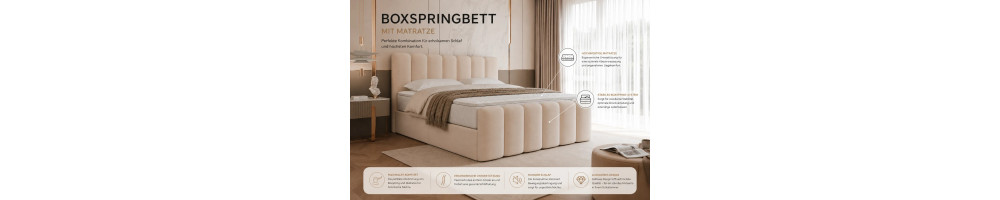 Boxspringbetten mit Matratze kaufen | Komfort komplett