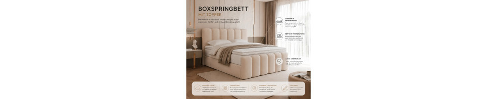 Boxspringbetten mit Topper kaufen | Extra Komfort